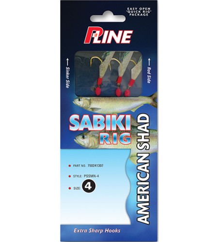 SABIKI P-LINE AMERICAN SHAD COLORE BIANCO 