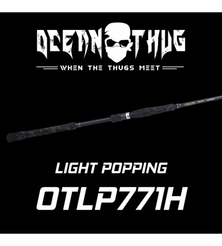 CANNA DA POPPING BONE RODS FISHING OTLP771H PIEDI 7,7 Ocean Thug Light Pop PE3.0-6.0