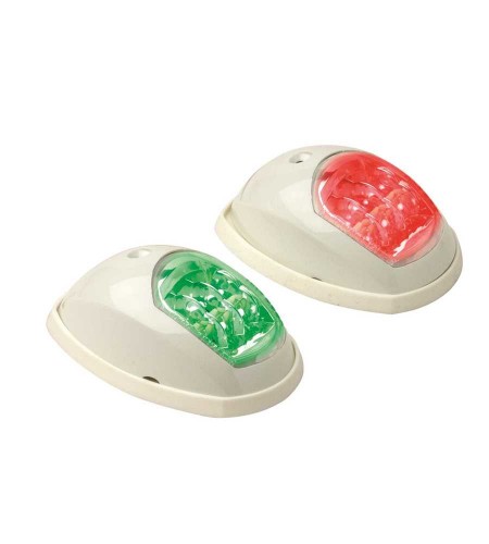 COPPIA FANALI IMO-COLREG LED SIDEPOWER PL COLORE ROSSA VERDE