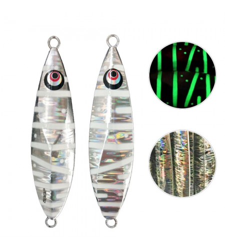 ARTIFICIALE SLOW JIGGING LURES ATS 200 GR SILVER GLOW