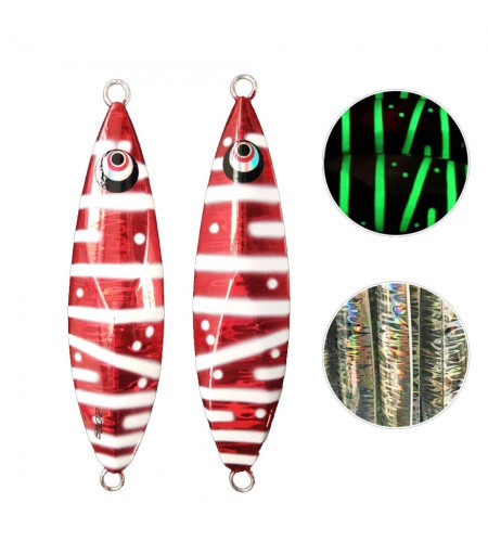 ARTIFICIALE SLOW JIGGING LURES ATS 200 GR RED GLOW