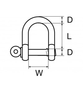 GRILLO DRITTO D MM 14 L MM 53 W MM 28 ACCIAIO ZINCATO