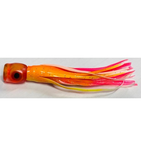 Kona Artificiale Traina in Testa Morbida gonna Silicone Pink Orange cm 12