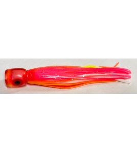 Kona Artificiale Traina in Testa Morbida gonna Silicone Pink Orange cm 12