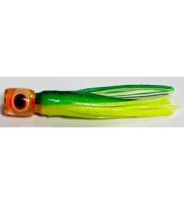 Kona Artificiale Traina in Testa Morbida gonna Silicone Green yellow cm 12