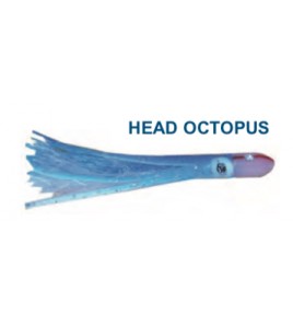 Artificiale head Octopus Blue Bianco cm 12 Gr 18