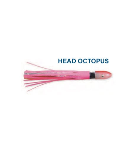 Artificiale head Octopus Rosso Argento cm 8 Gr 5