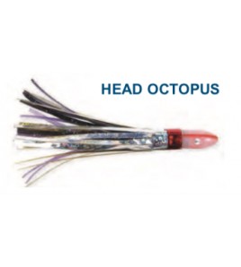 Artificiale head Octopus Argento Nero cm 8 Gr 5