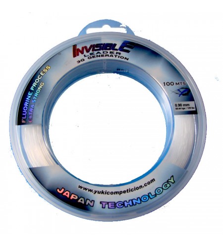 FILO DA PESCA YUKI NYLON INVISIBILE MM 0,496 LBS 63 BOBINA MT 100