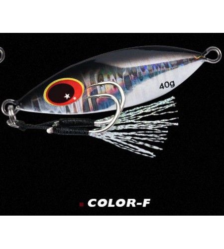 ARTIFICIALE SLOW JIGGING LURES ALL SLOW 60 GR SILVER BLACK