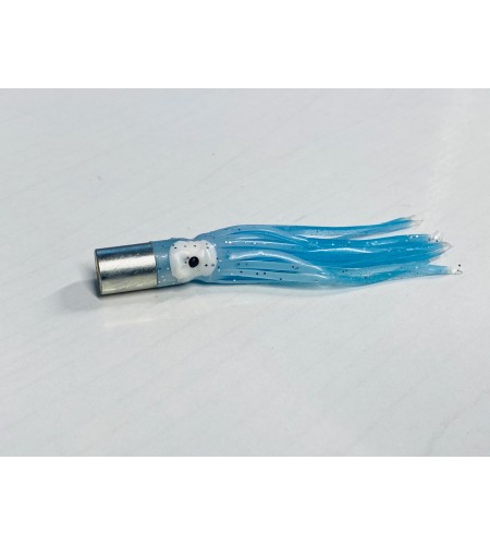 Kona Artificiale Traina in Testa Lega Gonna Silicone Blue cm 7,5 