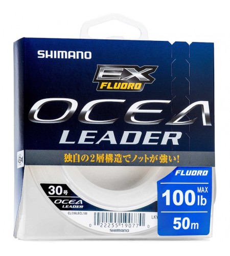 FILO Shimano Ocea Leader EX Fluoro 20lb 50m ,SPEDIZIONI GRATUITE