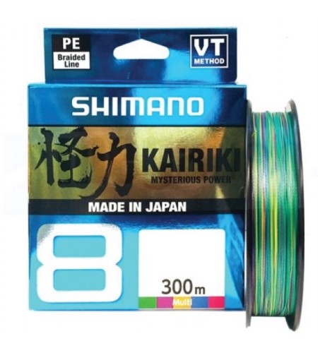 Trecciato Shimano Kairiki 8 300 mt Multi Color 0.350mm 39.5kg