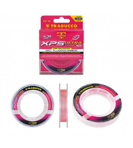 FLUOROCARBON MM 70 LB 72,89 TRABUCCO T-FORCE XPS ULTRA STRONG FC 403 PINK SALTWATER MT 30