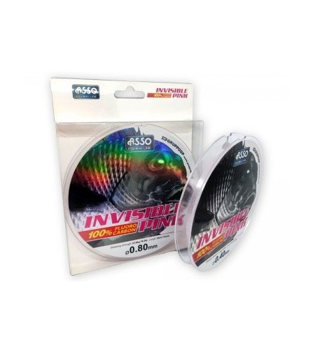 FILO ASSO INVISIBLE PINK MM 60 LB 46,3 MT 30 FLUOROCARBON