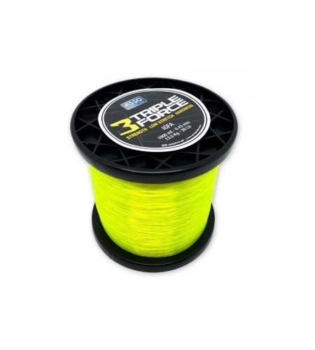 FILO PESCA ASSO TRIPLE FORCE I.G.F.A. 30 LB MM 43 METRI 1000 GIALLO