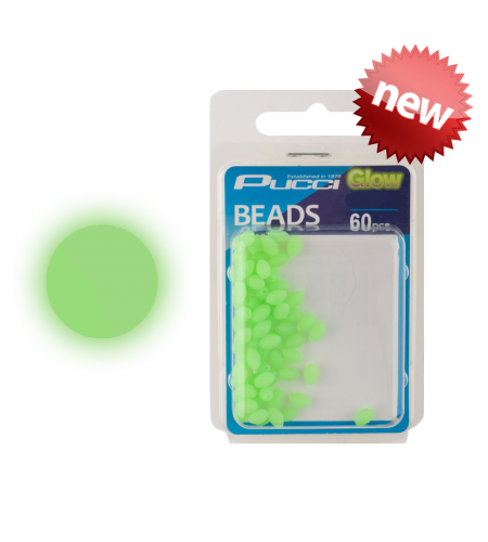 Perline PUCCI SOFT GREEN GLOW BEADS TONDE 4 MM 60 PZ