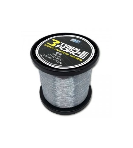 FILO PESCA ASSO TRIPLE FORCE LB 56,5 MM 57 METRI 1000 GREY