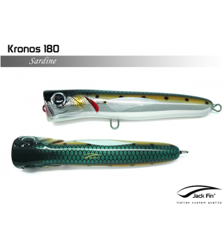 ARTIFICIALE POPPER JACK FIN KRONOS 180 GR 88 COLORE SARDINA