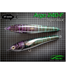 ARTIFICIALE STICK BAIT ARGO 240-F MM 240 GR 175 FLOATING COLORE STRIPED BLACK