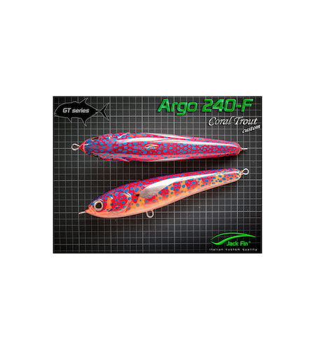 ARTIFICIALE STICK BAIT ARGO 240-F MM 240 GR 175 FLOATING COLORE CORAL TROUT