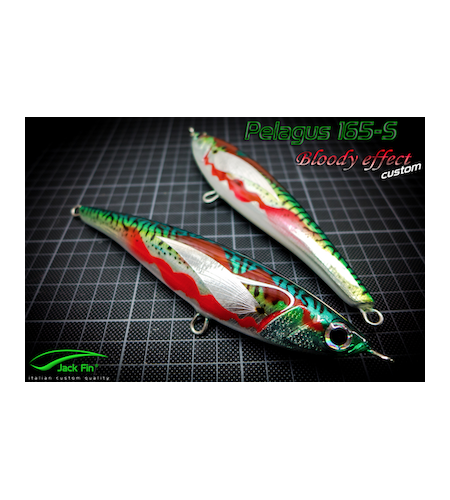 ARTIFICIALE STICK BAIT PELAGUS 165-S MM 165 GR 75 SINKING COLORE BLOODY EFFECT