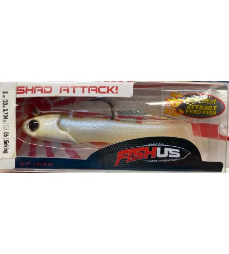 ARTIFICIALE SHAD ATTACK FISHUS GR 10 mm 60 COLORE GLOW