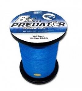 ASSO PE 8X PREDATOR 18 MM 34,3 LB PE 3,0 TRECCIATO BLUE MT 3000