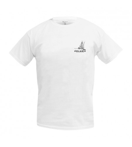 Pelagic Sportfishing Premium Short Sleeve T-Shirt White