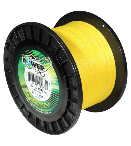 Power Pro Spectra mm 0,43 KG 48 LB 106 MT 1370 Colore GIALLO 4 Fili