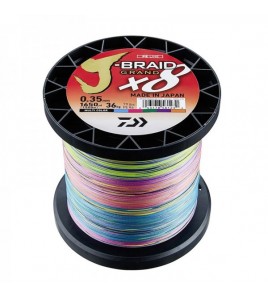 Trecciato DAIWA J-BRAID GRAND X8 0,42 MM Colore MULTI 1500 MT LB 103 LB 46,5 KG