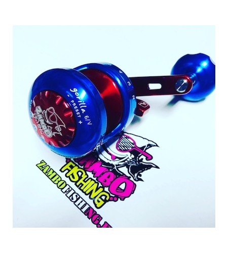 Mulinello Alutecnos Albacore Gorilla 6V Blu Rosso