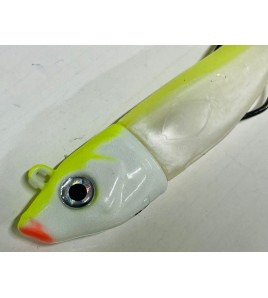 ARTIFICIALE SILICONE ZANZIBAR GR 120 COLORE BIANCO YELLOW GLOW