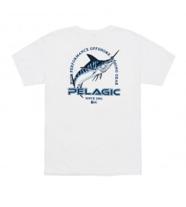 MAGLIA MANICA CORTA PELAGIC FLYING MARLIN PREMIUM T-SHIRT WHITE