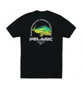 MAGLIA MANICA CORTA PELAGIC FLYING DORADO PREMIUM T-SHIRT BLACK