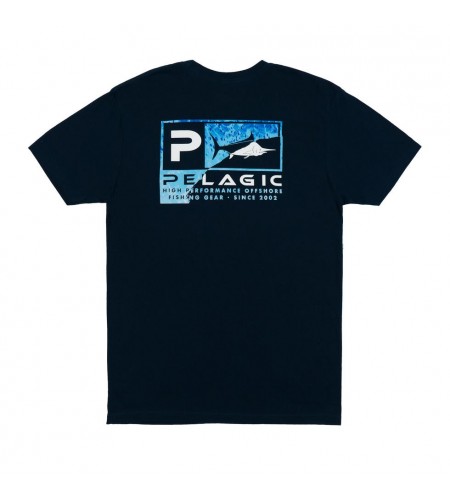 MAGLIA MANICA CORTA PELAGIC FLYING TORN ICON PREMIUM T-SHIRT NAVY BLUE