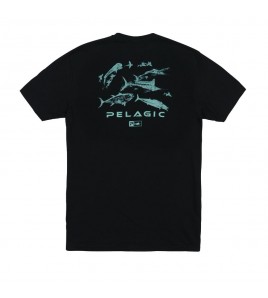 MAGLIA MANICA CORTA PELAGIC FLYING GYOTAKU ICON PREMIUM T-SHIRT BLACK