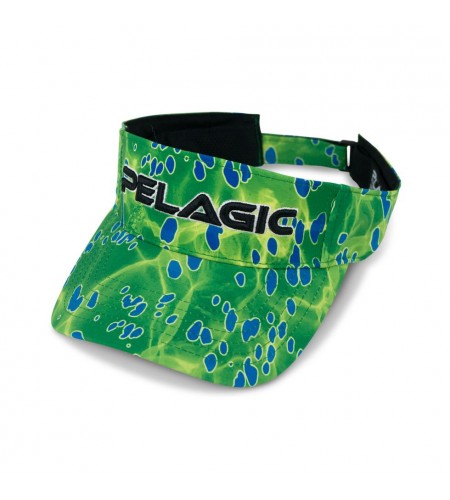 CAPPELLINO PELAGIC PERFORMANCE PRINT FISHING VISOR - DORADO GREEN