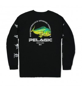 MAGLIA MANICA CORTA PELAGIC FLYING DORADO LS TEE BLACK