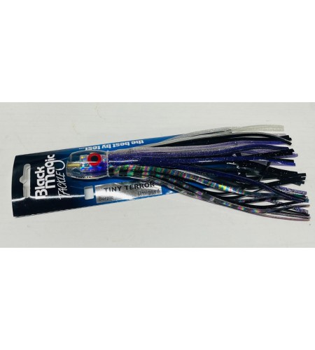 KONA TRAINA D'ALTURA TINY TERROR BLACK MAGIC X Aguglie Blu Marlin Vela Tonni CM 190 COLORE Burble Violet