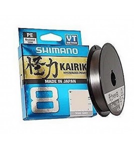 Trecciato Shimano Kairiki 8 300 mt STEEL GREY 0.200 mm 17.1kg