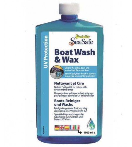 DETERGENTE E CERA STAR BRITE 100% SEA SAFE WASH & WAX 1 Lt