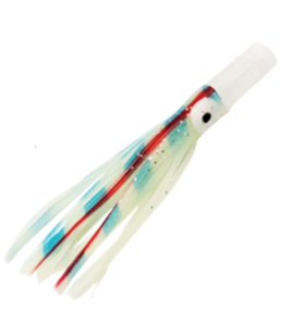 Kona Octopus Tube head testa Plastica cm 7,5 Colore WHITE LIGHT BLUE