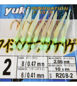 Sabiki YUKI R 208 Seaguar Pelle di Pesce Amo 6