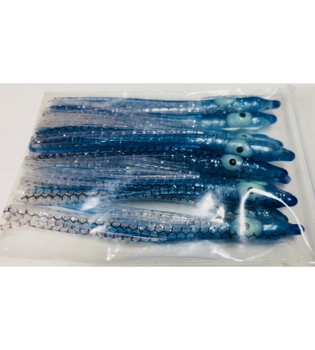 Polpetto Octopus Skirt Bait Squid 7 cm Colore Blu