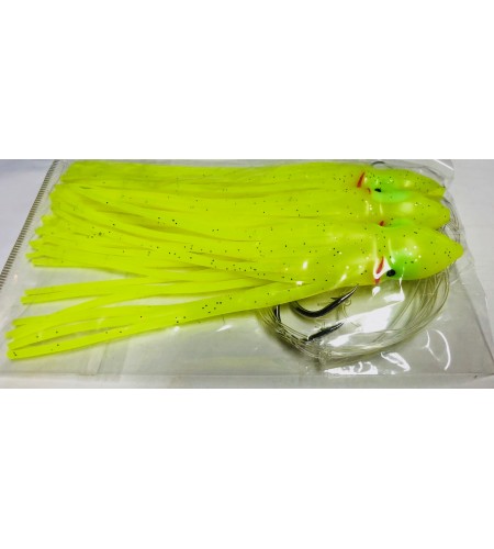 Filosa 3 Polpetti Armati Octopus Squid 10 cm Colore Giallo