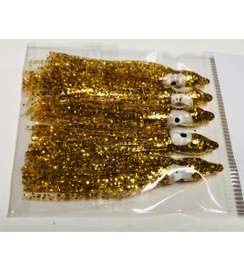 Polpetto Octopus Skirt Bait Squid 5 cm Colore Oro