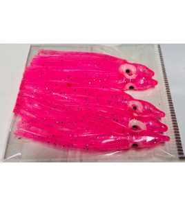 Polpetto Octopus Skirt Bait Squid 5 cm Colore Rosa