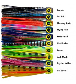 KONA MAGGOT BLACK MAGIC TRAINA D'ALTURA X Aguglie Blu Marlin Vela Tonni CM 200 COLORE LUMO GREEN