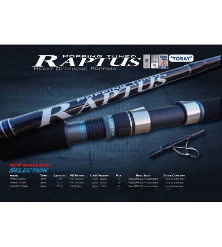 CANNA TROPICO RAPTUS Ocean's Legacy SPIN P 7,9 PE 12 MAX CAST 140-230 GR